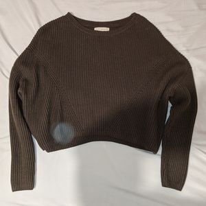 Cropped Knitted Sweater